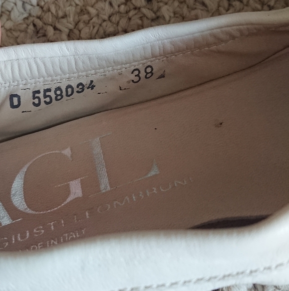 Attilio Giusti Leombruni Monika Ballet Flats Taupe cap & white leather size 37.5 - Picture 12 of 14
